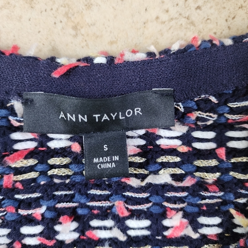 Ann Taylor Multicolor Cardigan Sweater - Picture 3 of 5
